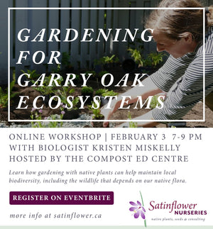 Online Workshop: Gardening for Garry Oak Ecosystems Feb 3 7pm